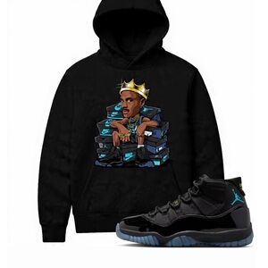 KING OF KICKS HOODIE (GAMMA 11s) SZ M